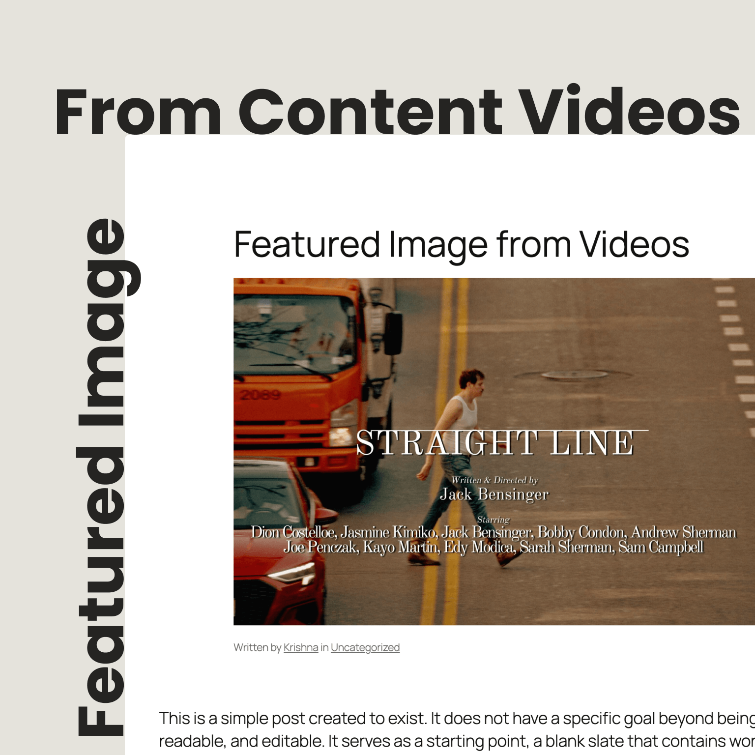 Really Simple Featured Image screenshot 1