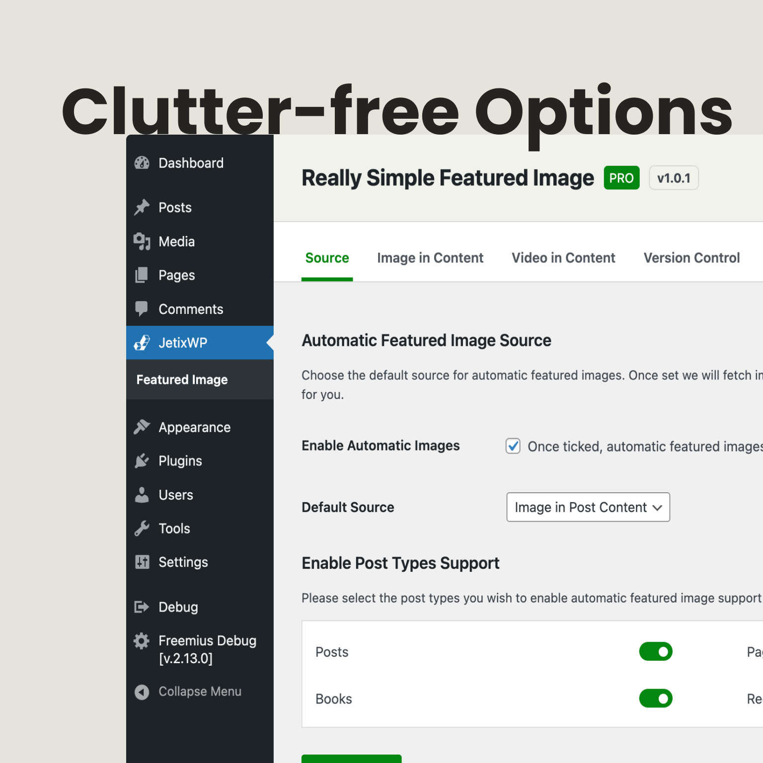 Really Simple Featured Image screenshot 3